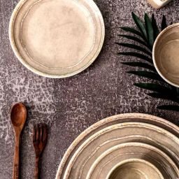 Servewell Beige Melamine Side Plate - Set of 6-picture-25