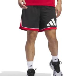 Adidas Originals Black Loose Fit Logo Printed Sports Shorts-image-92