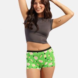 bummer Women Printed Mid Rise Boy Shorts Brief-image-67