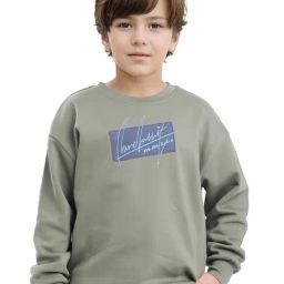 Rare Ones Boys Green Embroidered Sweatshirt-image-2