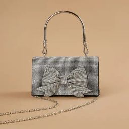 Code by Lifestyle Black Embellished Handbag-picture-16