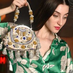 Odette Multicolor Embroidered Handbag-31