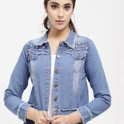 KASHIAN Women Denim Jacket with Embroidered-picture-36