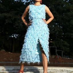 Campus Sutra Blue Sleeveless Co-Ords Set-25