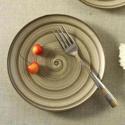 Wonderchef Teramo Brown Stoneware Quarter Plate - Set of 2-30