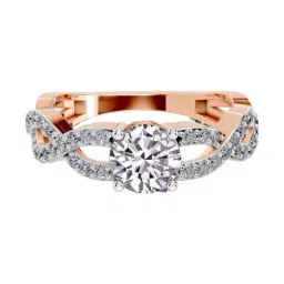 Sparkles Lab Grown Diamond 14k (585) Rose Gold Ring for Women-picture-1