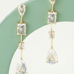 Kushal's Fashion Jewellery White Gold Polished Zircon Earring for Women-picture-23