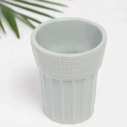 Fabindia Prishti Grey Ceramic Kulhad Cup (100 ML)-image-61