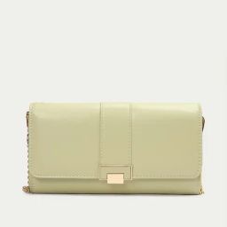 Ginger by Lifestyle Green Solid Sling Handbag-image-28