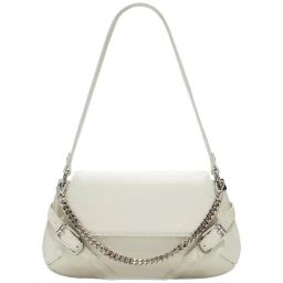 ALDO White Solid Medium Shoulder Handbag-38
