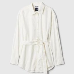 GAP White Cotton Solid Long Sleeves Shirt-image-48
