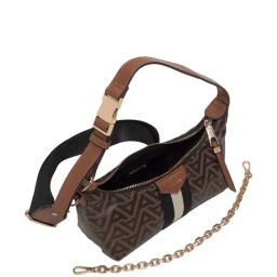 ALDO Brown Overflow Printed Small Shoulder Handbag image 3