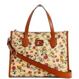 GUESS Brown Floral Tote-picture-38