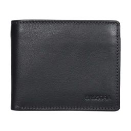 SASSORA Pablo Black Small Leather Bi-Fold Wallet for Men-35