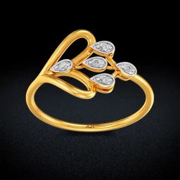 Joyalukkas 18k Gold Botanical Diamond Casual Ring for Women-image-59
