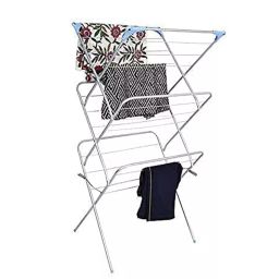 Peng Essentials B09Y5FDHSS-Extra Wide Powder Coated Mid Steel Cloth Drying Stand Silver-image-64