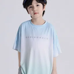 LULU & SKY Boys Tie & Dye Pattern Typography Drop-Shoulder Sleeves Applique T-shirt-image-25