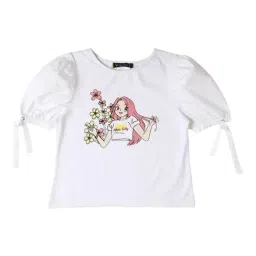 Allen Solly Junior White Printed Top-image-61