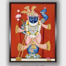 Indian Classic Art Multicolor Canvas Abstract Wall Art-image-85