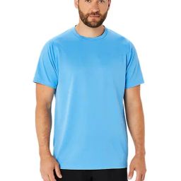 Asics Blue Regular Fit Colour Block Sports T-Shirt-picture-12