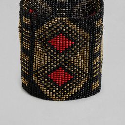 RICHEERA Women Black & Gold-Toned Elasticated Bracelet-image-43
