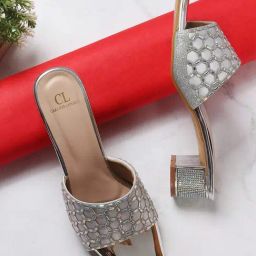 Carlton London Women's Silver Ethnic Sandals-image-82