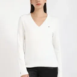 Tommy Hilfiger White Regular Fit Sweatshirt-picture-49