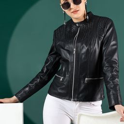 Saint G Water Resistant Leather Jacket-picture-47