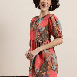 HERE&NOW Floral Print A-Line Mini Dress-picture-14