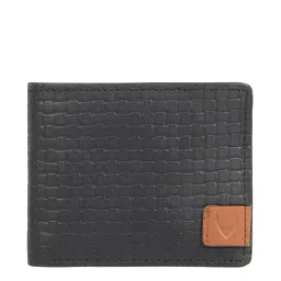 Hidesign Black Textured Bi-Fold Wallet for Men-image-39