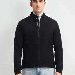 Arrow Sport Black Regular Fit Jacket-image-16