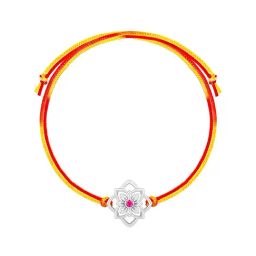 GIVA 92.5 Sterling Silver Floral Spark Rakhi for Bhai-image-31