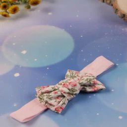 Jewelz Graceful Pink Bow¿Muster Cloth Hairband for Kids-70