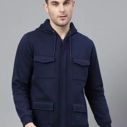 Hancock Navy Blue Blended Regular Fit Sweatshirt-picture-27