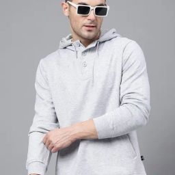 Hancock Grey Blended Regular Fit Sweatshirt-image-80