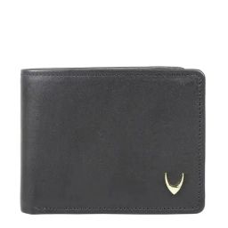 Hidesign Black Leather Rfid Bi-Fold Wallet for Men-picture-37