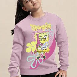 Kidsville Girls Pink Printed Sweatshirt-picture-24