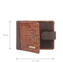 Hidesign Tan Leather Rfid Bi-Fold Wallet for Men-image-41