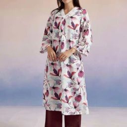 Jaipur Kurti White Printed A Line Kurta-image-99
