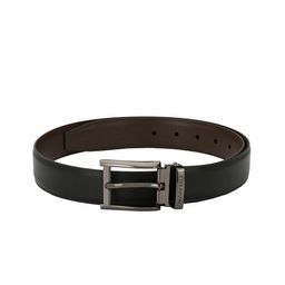 Pacific Gold Men Black & Brown Reversible Solid Belt-image-89