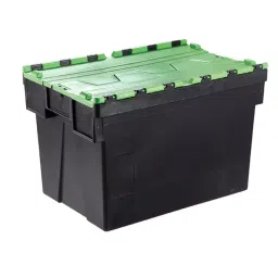 RS PRO 56L Green PP Attached Lid Container, 600mm x 400mm x 310mm Model No 1783372-picture-19