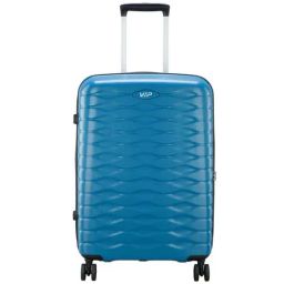 VIP Foxtrot-avt Celestial Blue Textured Hard Medium Trolley Bag - 48 cm-46