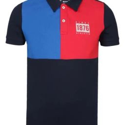Jockey Kids Multicolor Color Block Polo T-Shirt-image-29