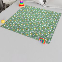 Kuber Industries Green Reversible Mattress Protector-28