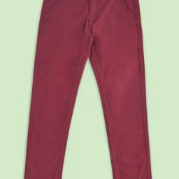 Pantaloons Junior Maroon Cotton Regular Fit Trousers-picture-17