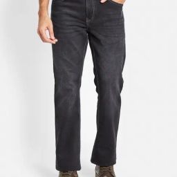 Octave Grey Cotton Regular Fit Jeans-image-65