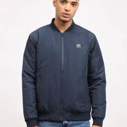 Lee Navy Relaxed Fit Bomber Jacket-picture-13