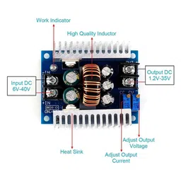 300W 20A Step Down DC-DC Buck Converter with Constant Voltage and Current Control image 2
