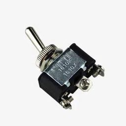 Toggle Switch 10A SPDT ON-OFF 125VDC and 250VAC - CALONIX Panel Mount Switch image 2