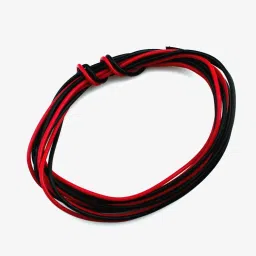23AWG Single Strand Breadboard Connecting Wire (Black and Red - 1+1 Meter) image 1